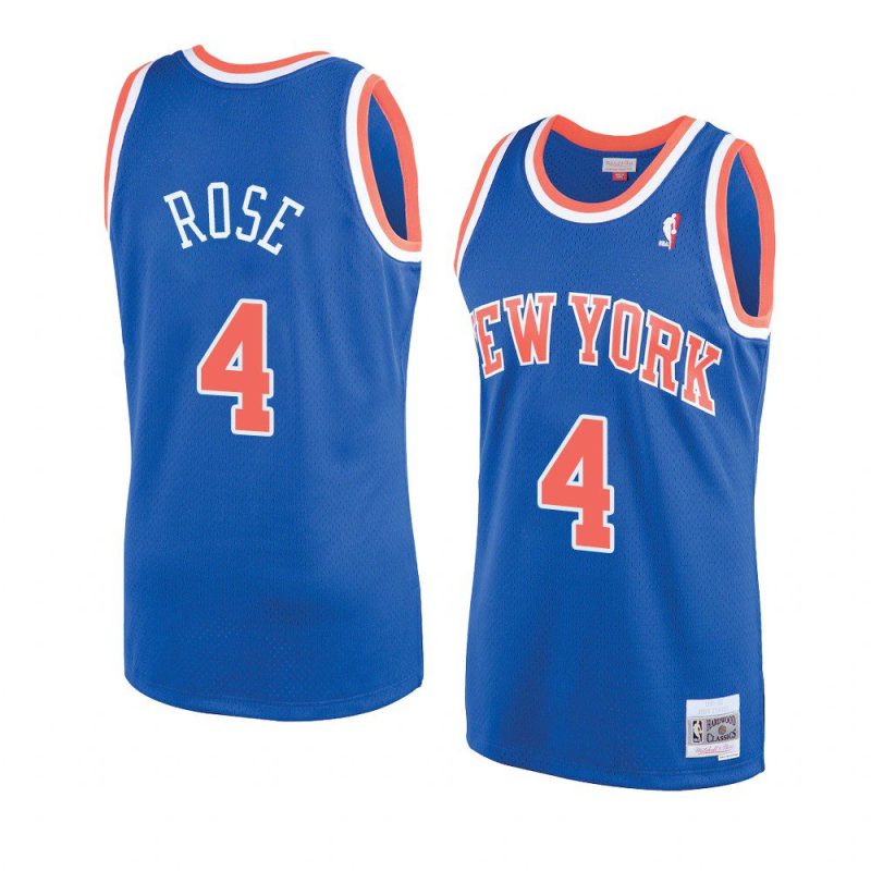 derrick rose swingman player hardwood classics jersey blue