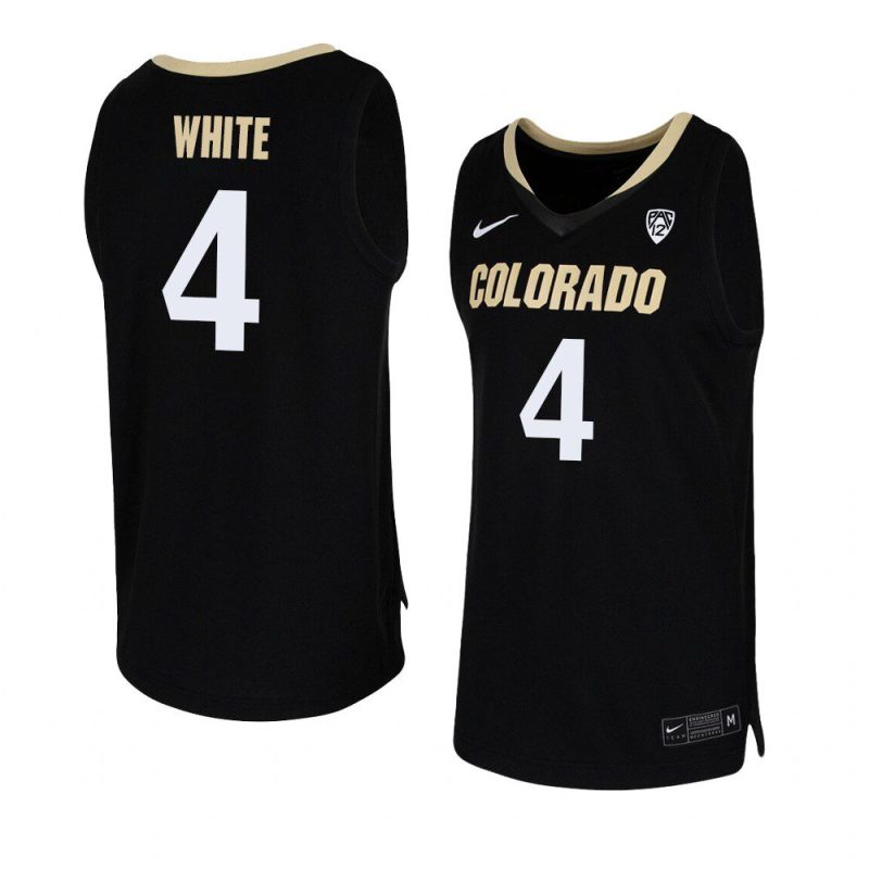 derrick white team replica jersey college basketball black