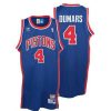 detroit pistons 4 joe dumars throwback swingman blue jersey