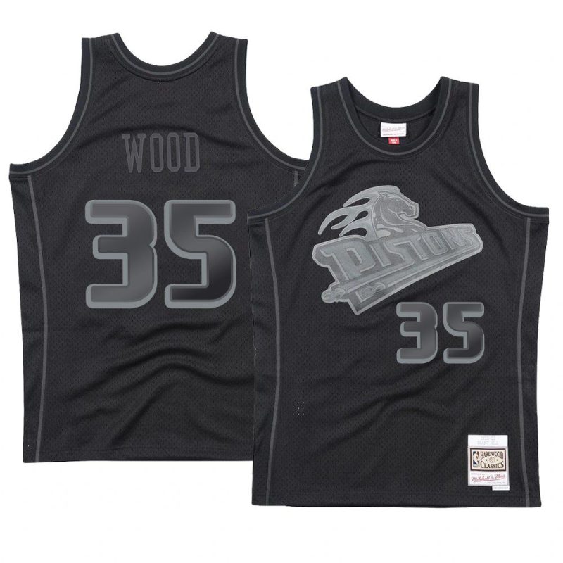 detroit pistons christian wood black tonal jersey