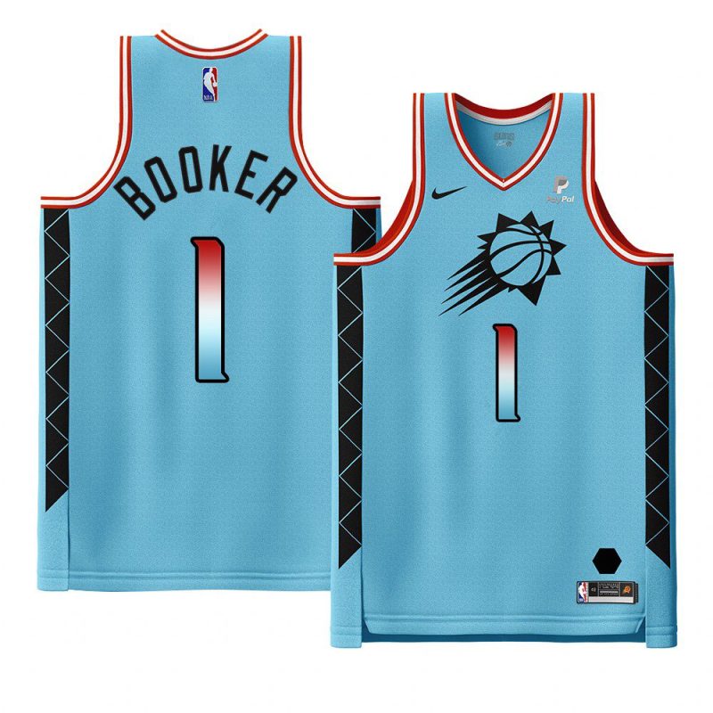 devin booker 2022 23suns jersey city editionauthentic blue