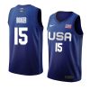 devin booker away basketball jeysey tokyo olympics navy 2021