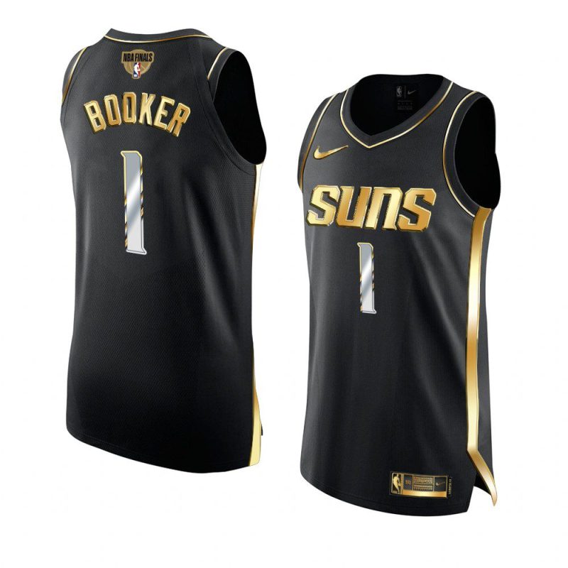 devin booker golden edition jersey 2021 nba finals black