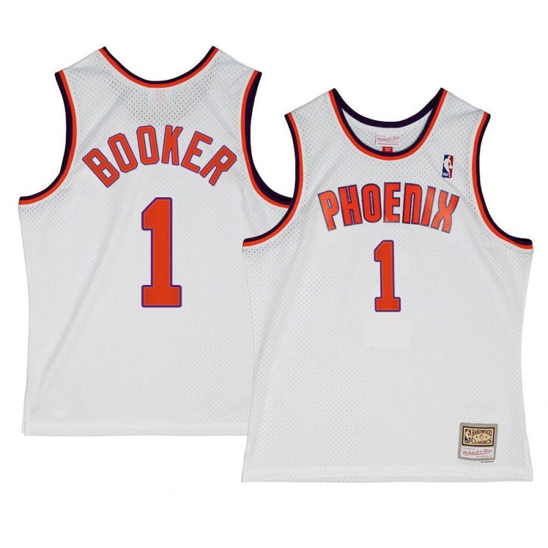 devin booker jersey alternate white hardwood classics