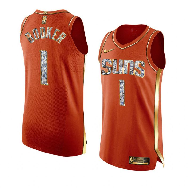 devin booker sunsjersey 2022 nba playoffs orange