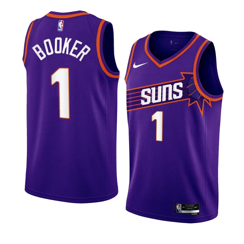 devin booker sunsjersey 2023 24icon edition purpleswingman