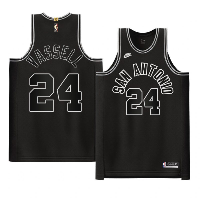 devin vassell black classic edition jersey