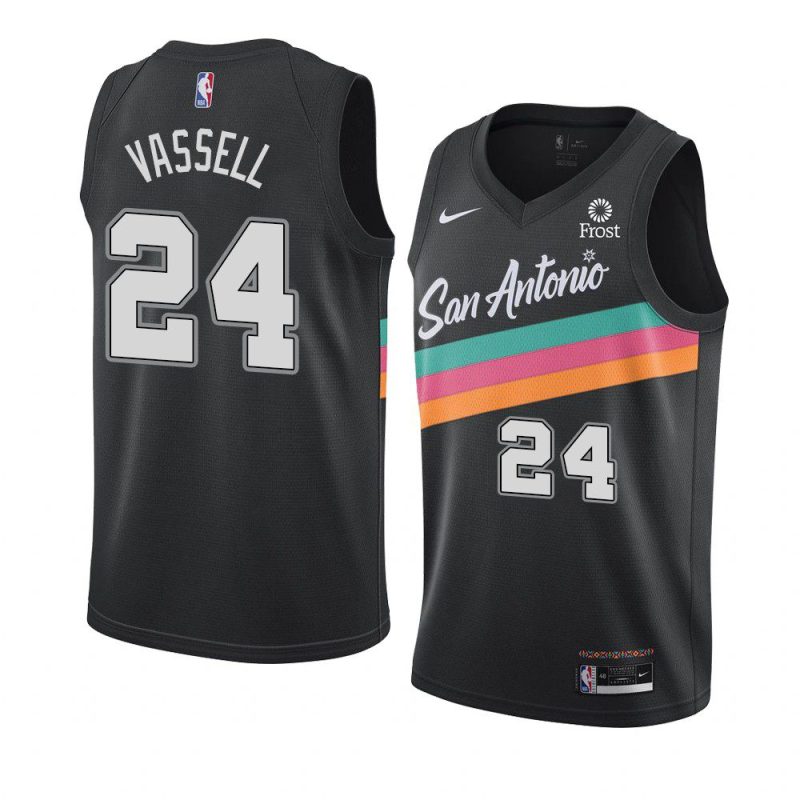 devin vassell jersey city black 2020 21 0a