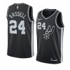 devin vassell jersey earned edition black swingman men