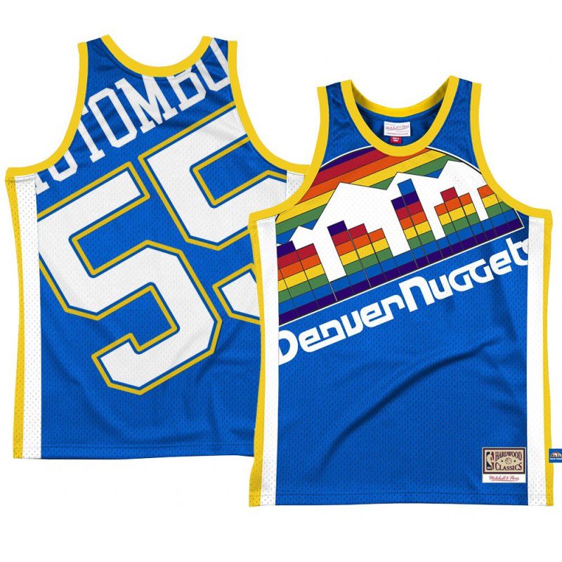 dikembe mutombo jersey big face2.0 royal throwback men