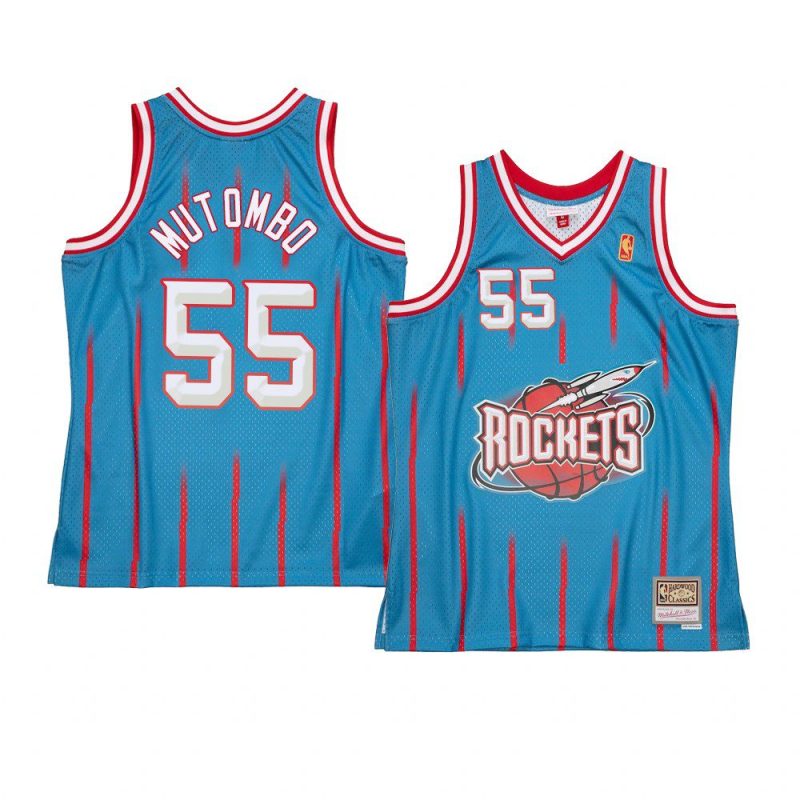 dikembe mutombo jersey reload 2.0 light blue