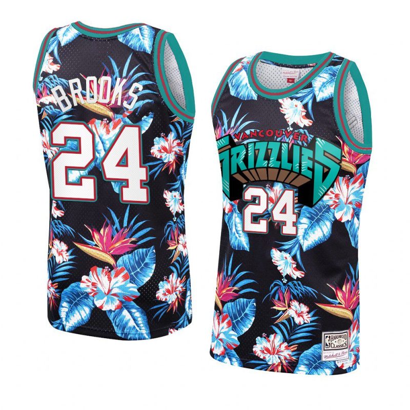 dillon brooks jersey floral fashion black hardwood classics men