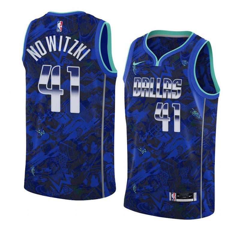 dirk nowitzki camo select series jersey royal