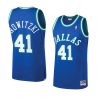 dirk nowitzki jersey heritage classic blue men's