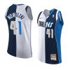 dirk nowitzki navy white ancient split modern jersey