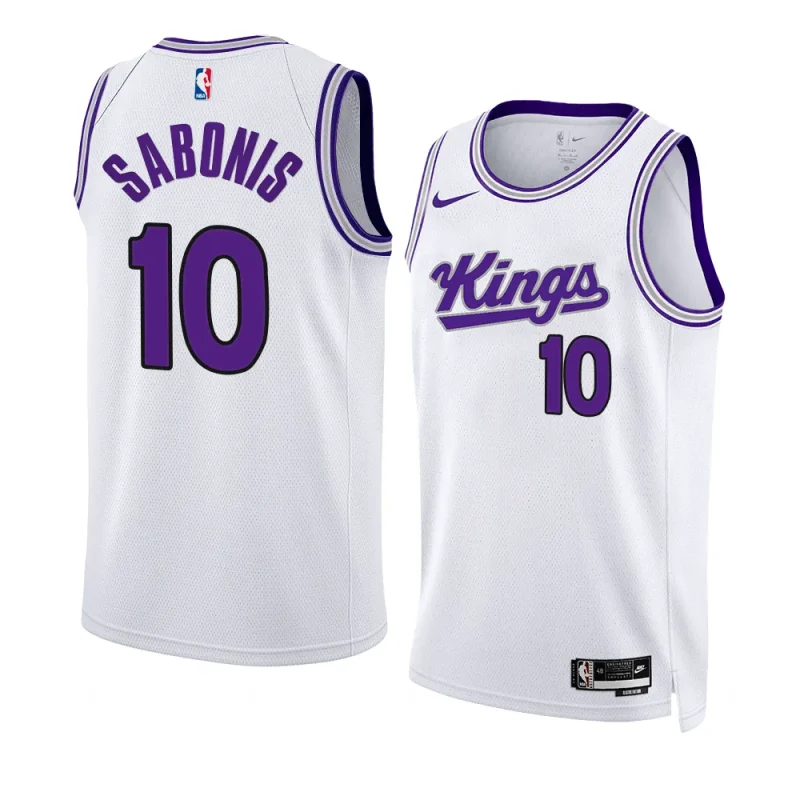 domantas sabonis kingsjersey 2023 24association edition whiteswingman