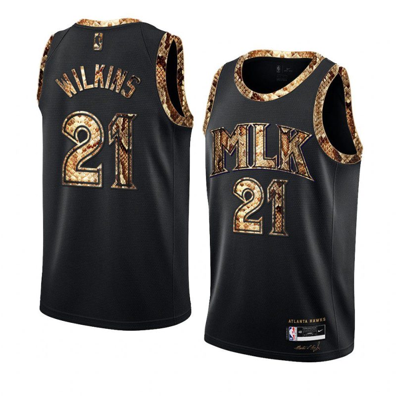 dominique wilkins 2021 exclusive edition jersey python skin black