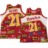 dominique wilkins retro swingman jersey slap sticker yythk