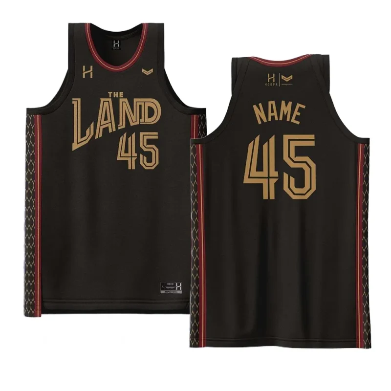 donovan mitchell cavaliers the land blackjersey black