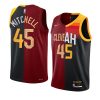 donovan mitchell jazz x cavaliers split edition wine blackjersey wine black