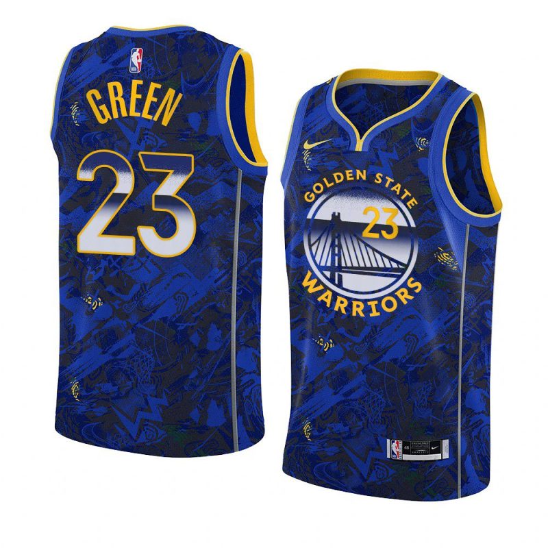 draymond green camo jersey select series royal