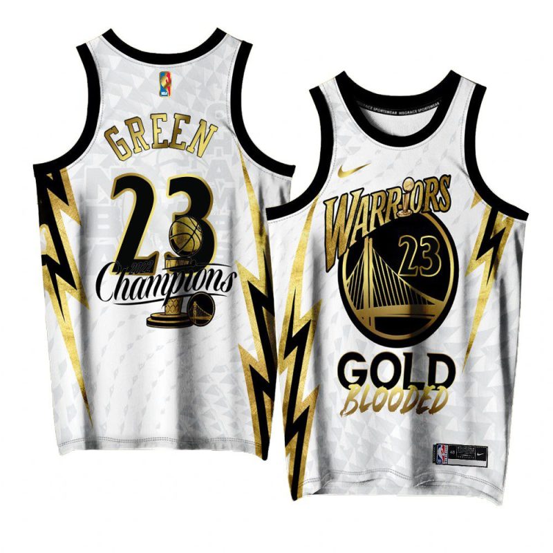 draymond green warriors 2022 gold program champions whitejersey white