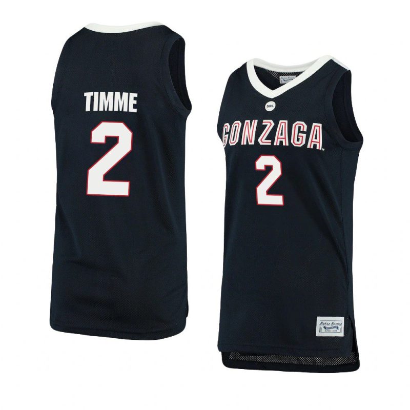 drew timme original retro brand jersey alumni basketball navy