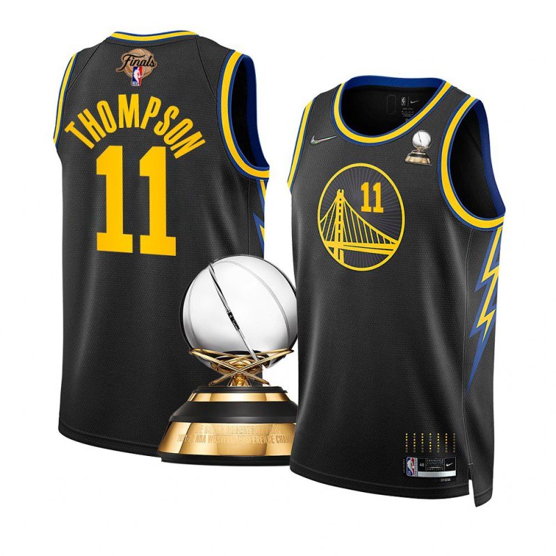 dub klay thompson 2022 western conference champions blacknew oscar robertson jersey