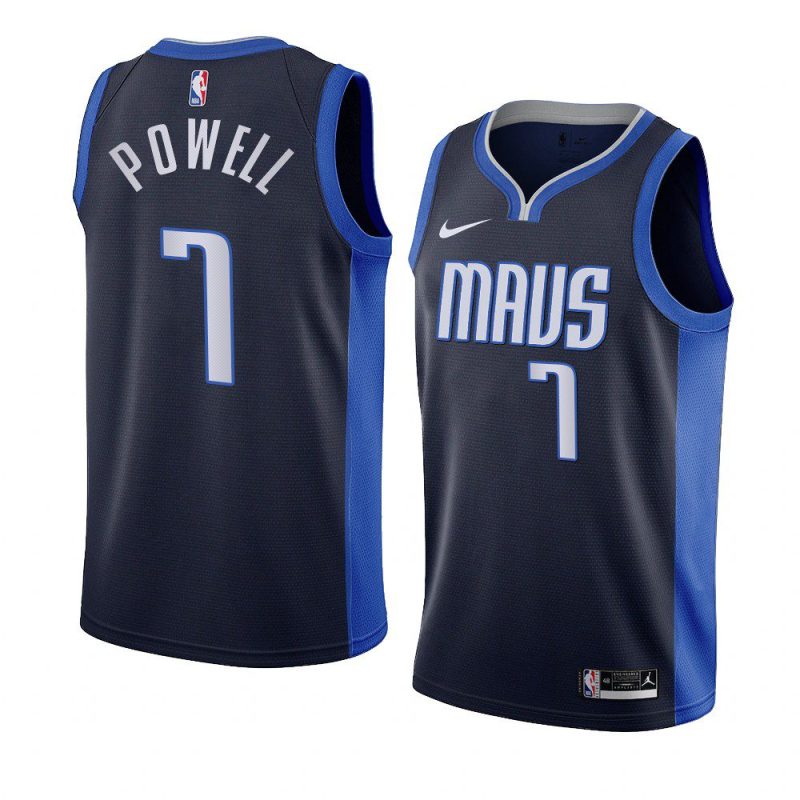 dwight powell jersey earned edition navy men