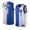 dwight powell mavericks split edition whitejersey white