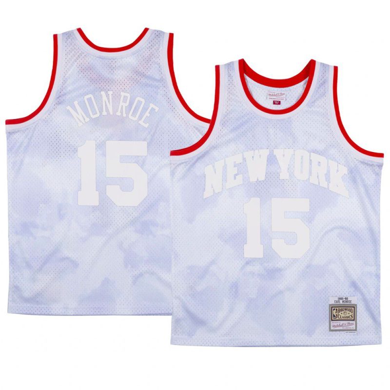 earl monroe jersey cloudy skies white