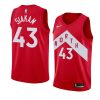 earned red pascal siakam 2018 19 men's jersey