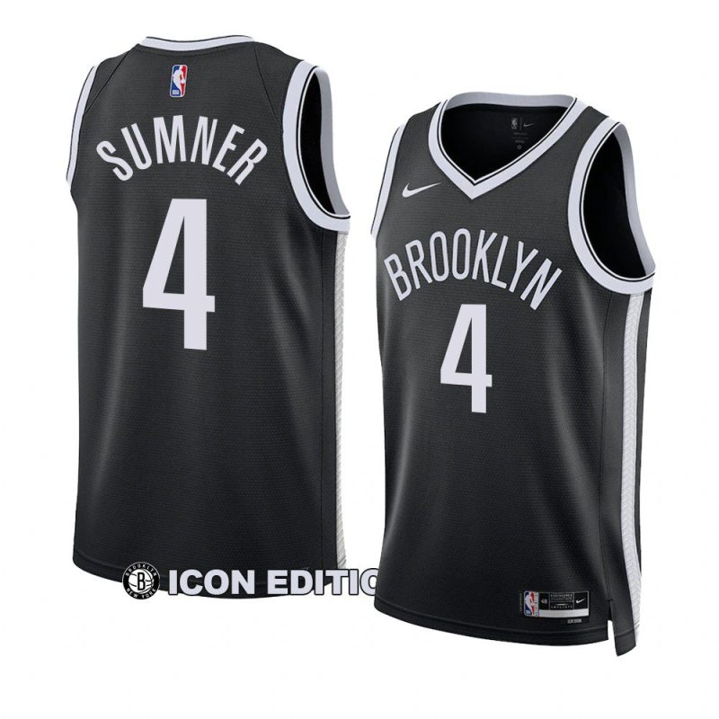 edmond sumner netsjersey 2022 23icon edition blackswingman