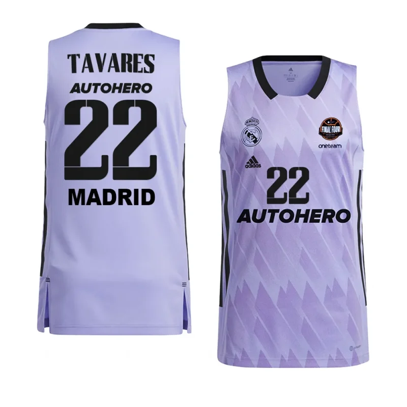 edy tavares real madrid 11th euroleague champions purplejersey purple