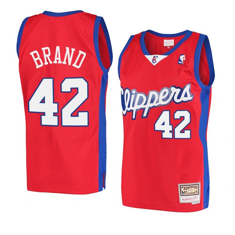 elton brand jersey hardwood classics 2001 02 red