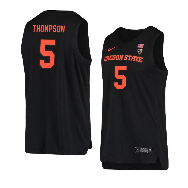 ethan thompson replica jersey college basketball black