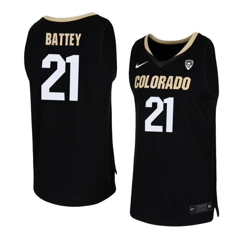 evan battey team replica jersey college basketball black