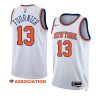 evan fournier knicksjersey 2022 23association edition whiteswingman