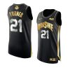 evan turner golden authentic retired number jersey black