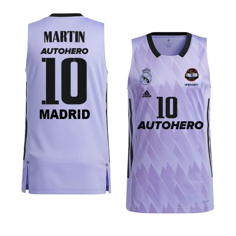 fernando martin real madrid 11th euroleague champions purplejersey purple