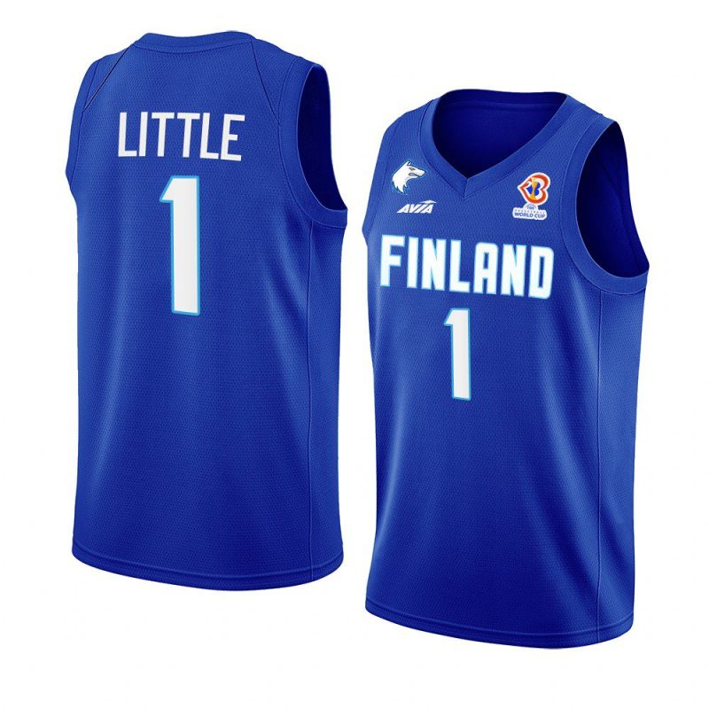 finland 2022 fiba basketball world cup miro little blue away jersey