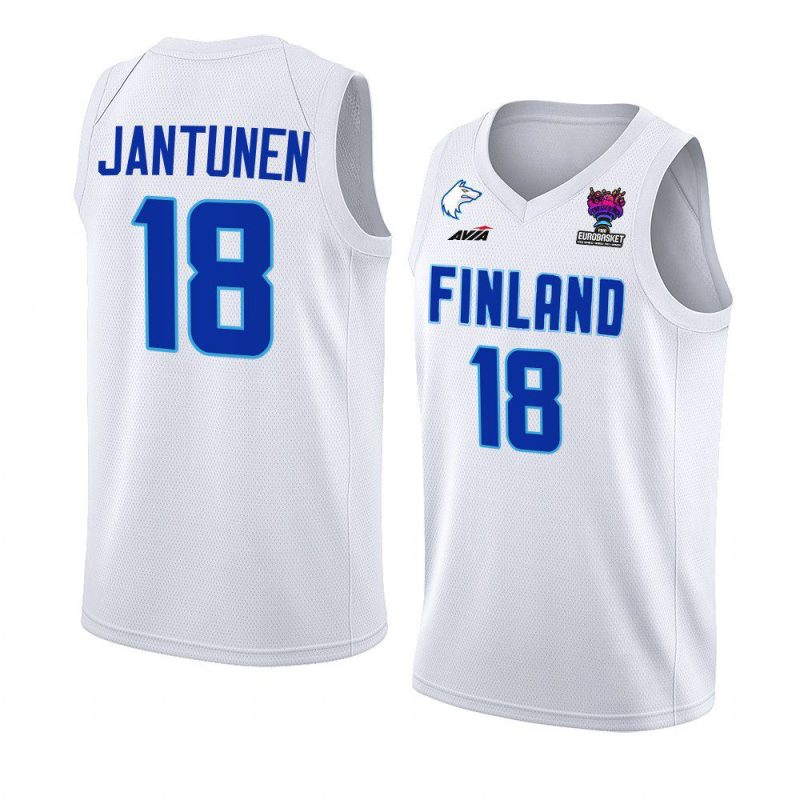 finland fiba eurobasket 2022 mikael jantunen white home jersey