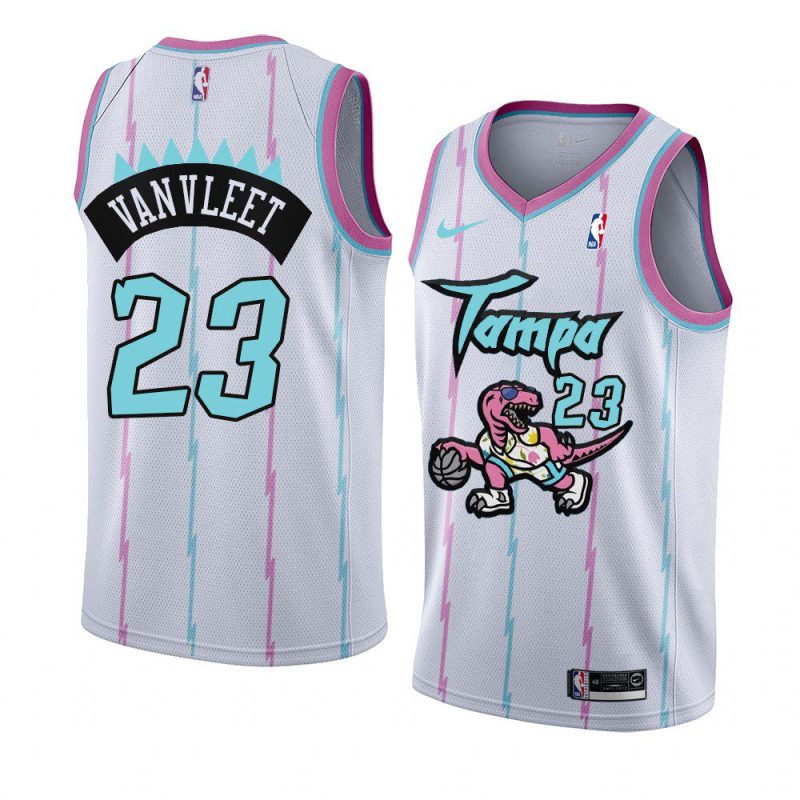 fred vanvleet 2021 tampa city jersey white