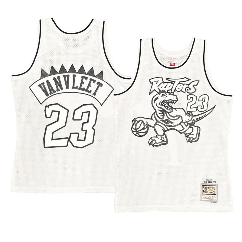 fred vanvleet black logo jersey throwback white