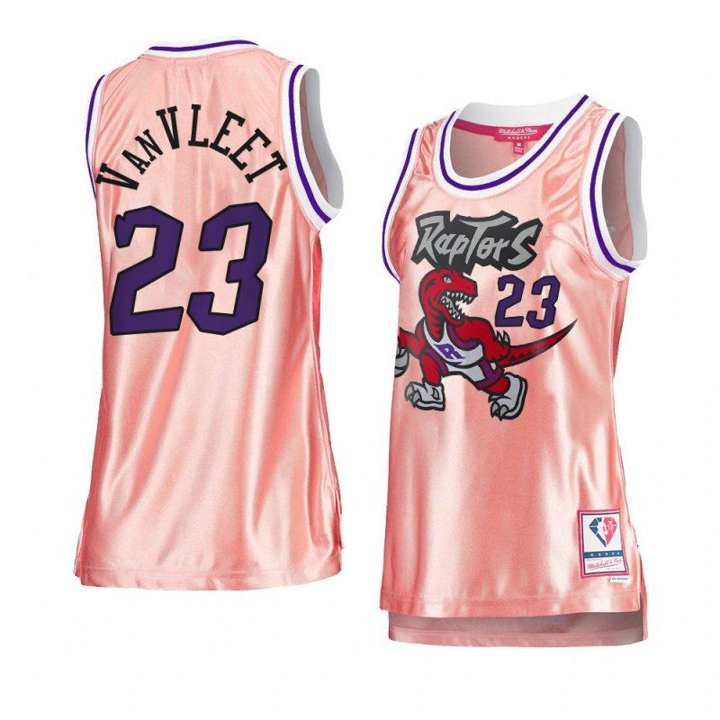 fred vanvleet women 75th anniversary jersey rose gold pink