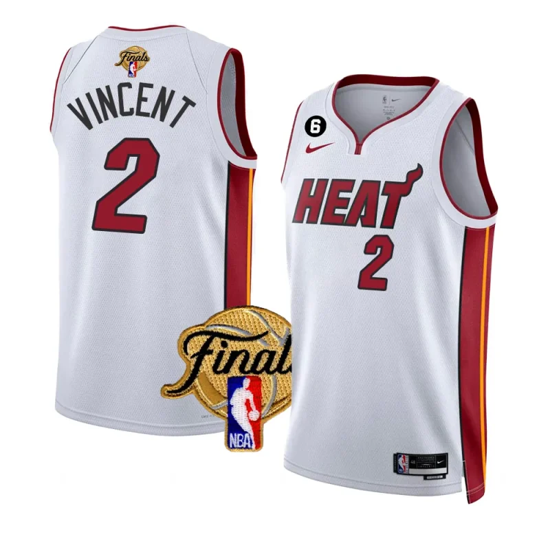 gabe vincent association edition jersey 2023 nba finals white