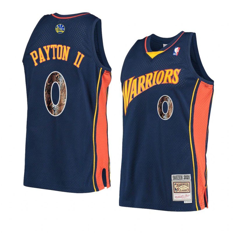 gary payton ii hardwood classics jersey snakeskin navy 2021