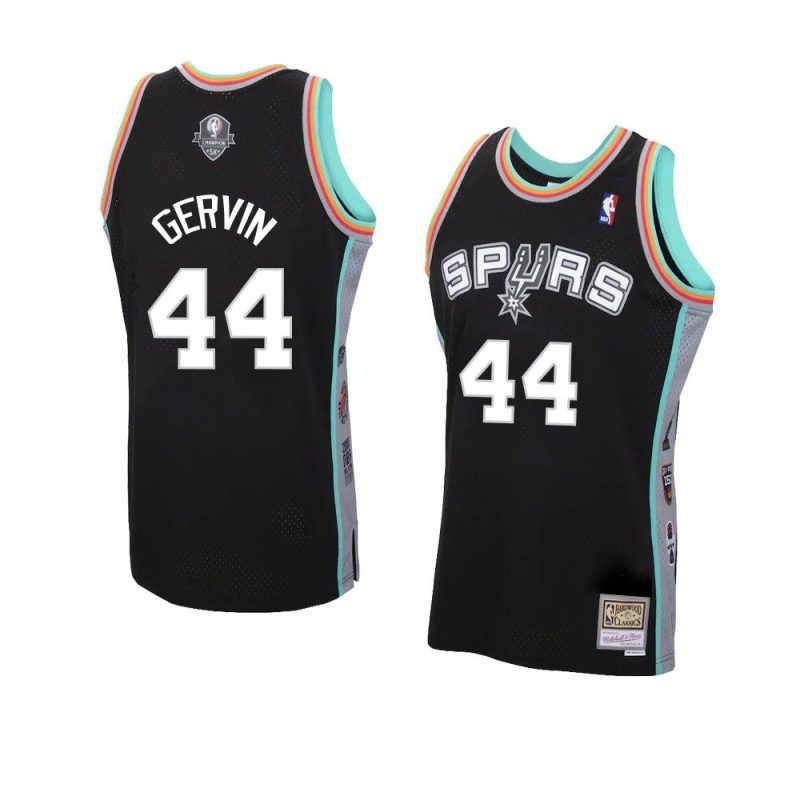 george gervin retired player jersey hardwood classics black 2021