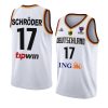 germany basketball fiba eurobasket 2022 dennis schroder white home jersey