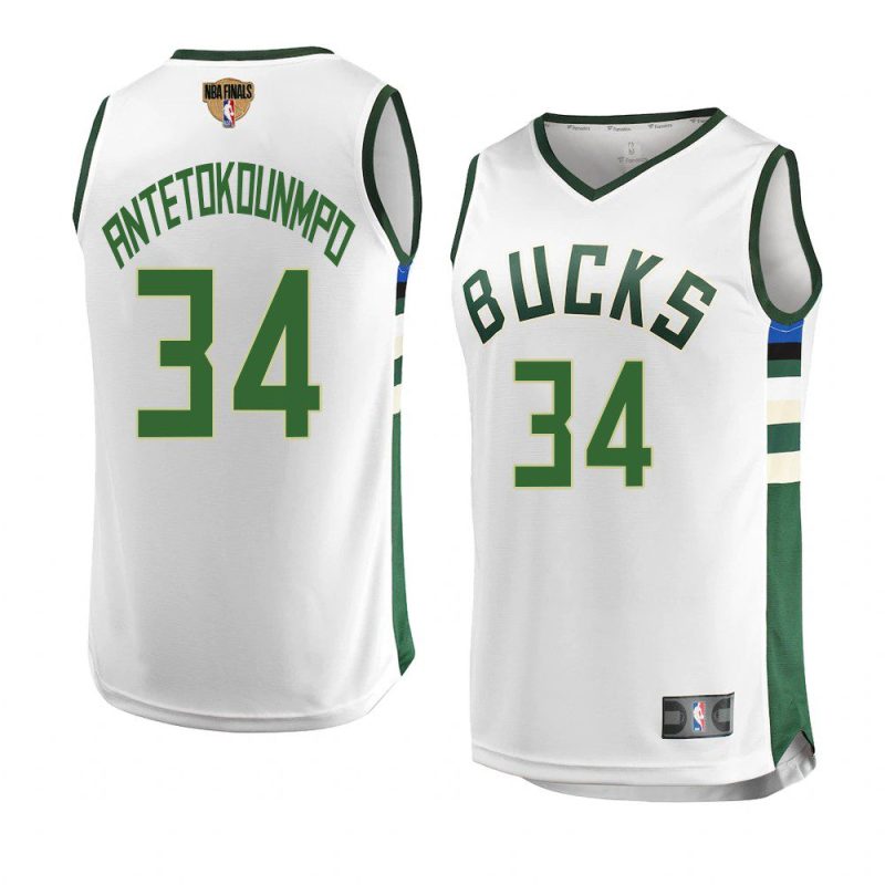 giannis antetokounmpo association edition jersey 2021 nba finals white